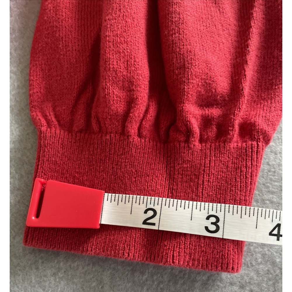 Brooks Brothers Country Club RED 100% Cotton V-Neck Jumper Pullover Sweater XL - Picture 14 of 15